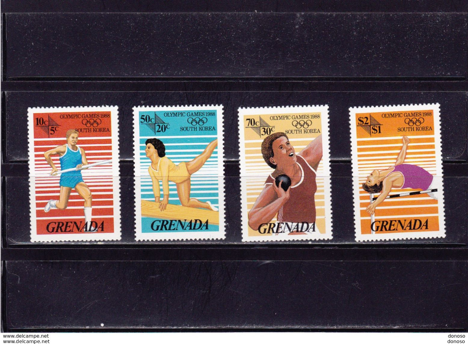 GRENADE 1986 Jeux Olympiques De Séoul Yvert 1365-1367, Michel 1538-1541 NEUF** MNH Cote Yv: 7 Euros - Grenada (1974-...)