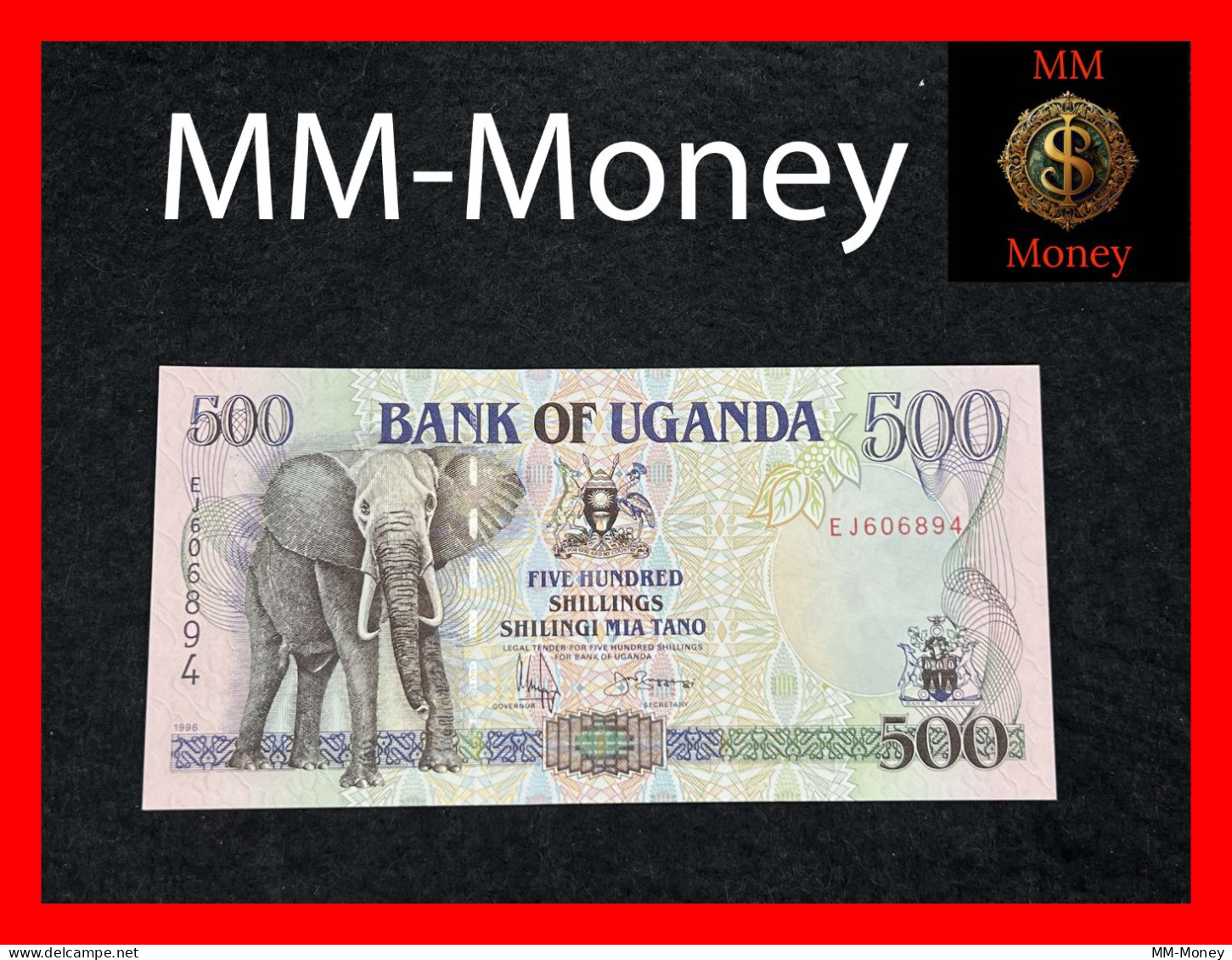 UGANDA  500 Shillings  1996  P. 35    UNC - Ouganda