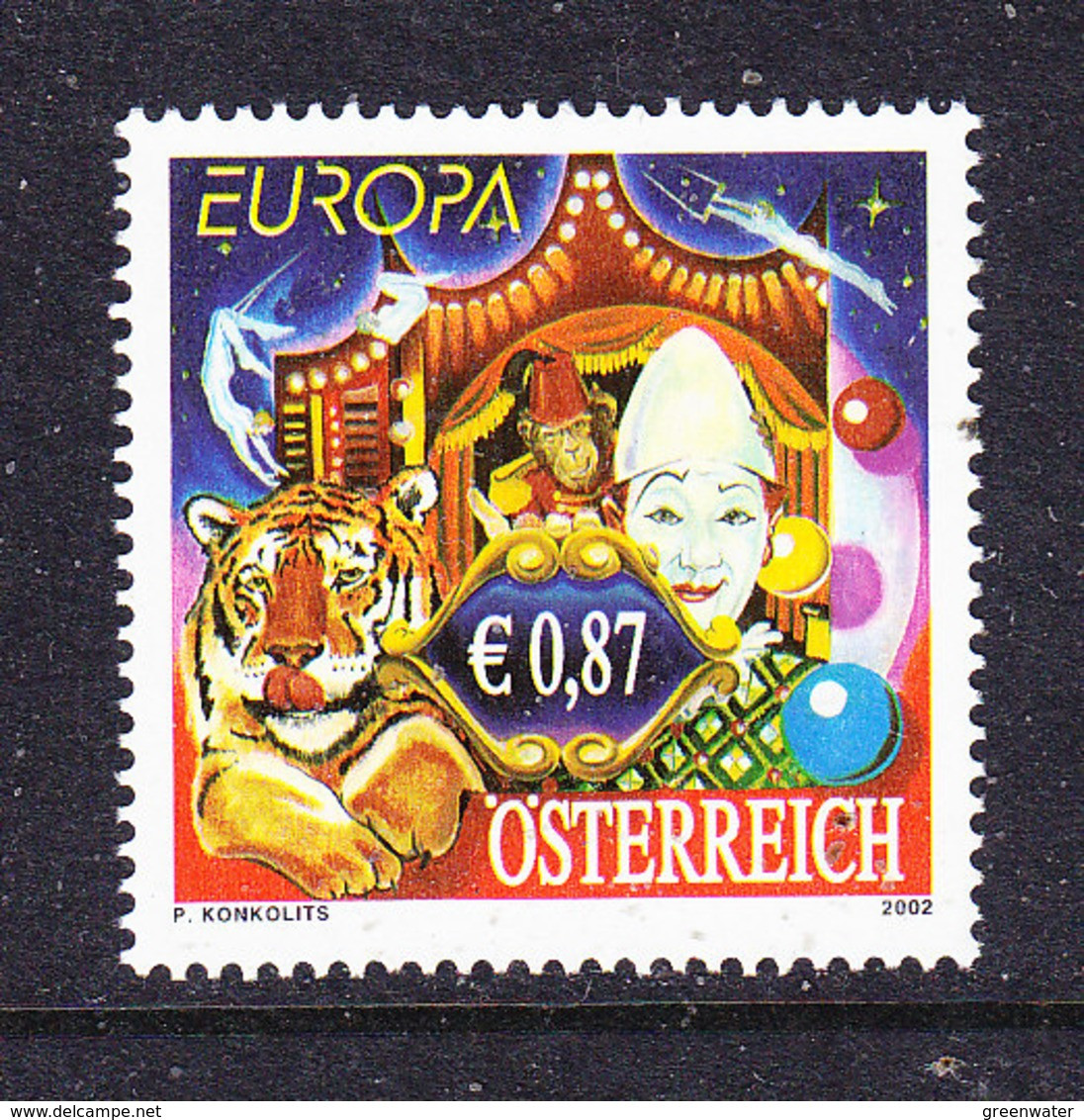 Europa Cept 2002 Austria 1v ** Mnh (59541D) - 2002