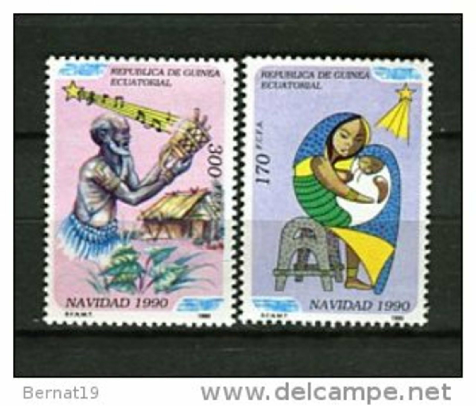 Guinea Ecuatorial 1990. Edifil 131-32 ** MNH - Guinea Equatoriale
