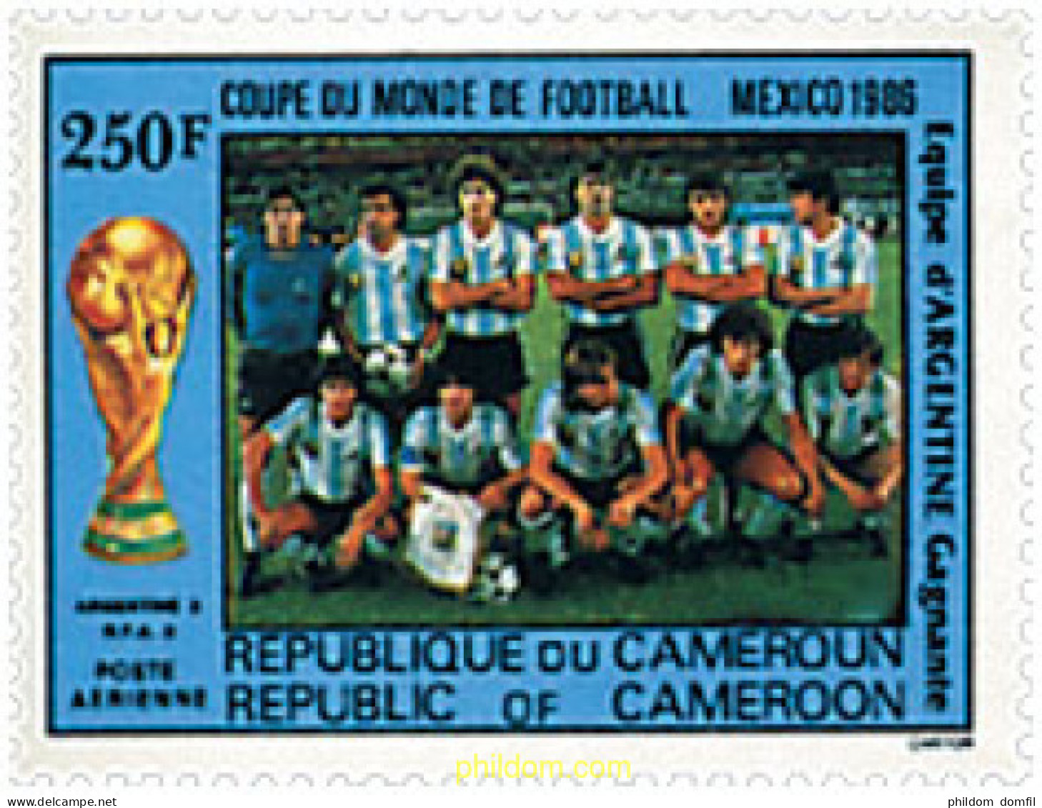 729362 HINGED CAMERUN 1986 COPA DEL MUNDO DE FUTBOL. MEXICO-86. VENCEDORES - Kamerun (1960-...)