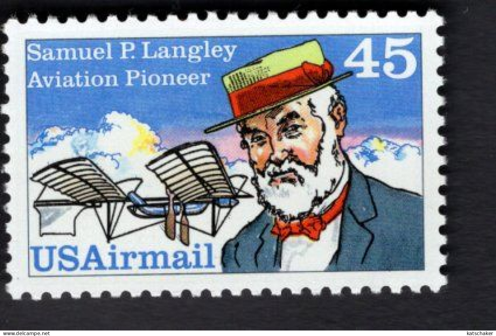 200333783  1988 SCOTT C118 (XX) MNH POSTFRIS MINT NEVER HINGED -  SAMUEL P LANGLEY - AIRPLANE - 3b. 1961-... Unused