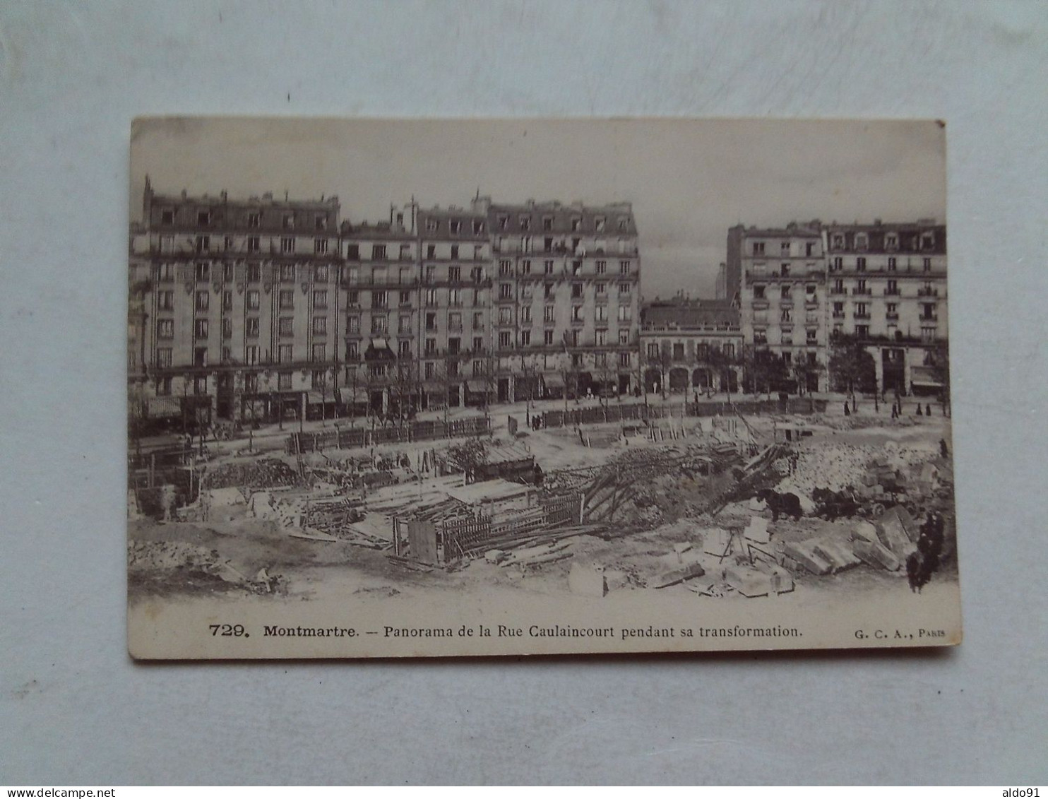 (Paris - 75018) -  MONTMARTRE - Panorama De La Rue Gaulaincourt Pendant Sa Transformation..................voir Scans - Arrondissement: 18