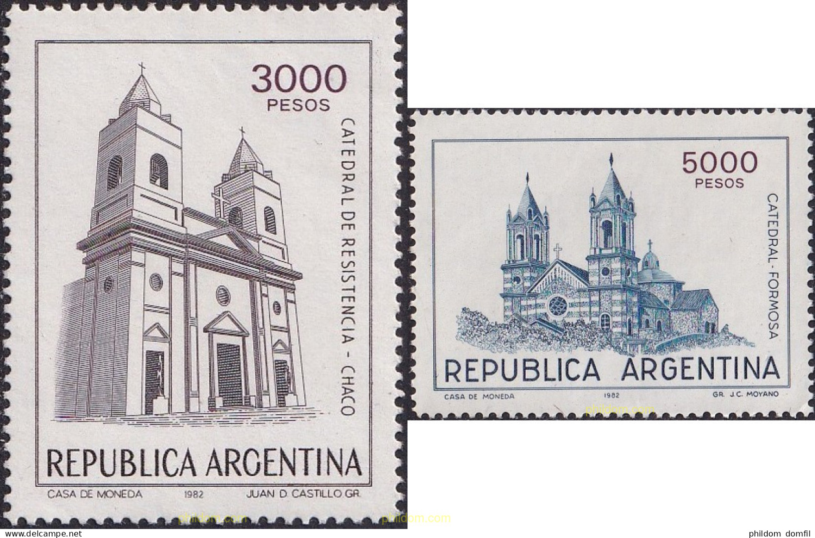 729360 MNH ARGENTINA 1982 PROVINCIAS DE LA REGION NORD-ESTE - Neufs