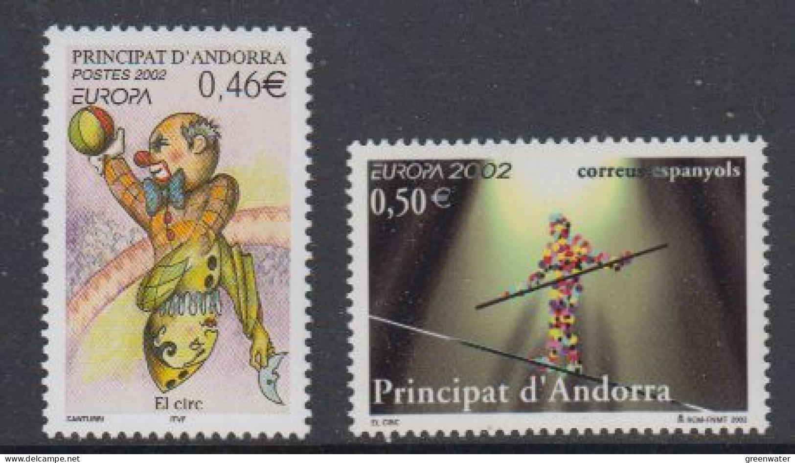 Europa Cept 2002 Andorra Fr  & Sp 2v ** Mnh (59541F) - 2002