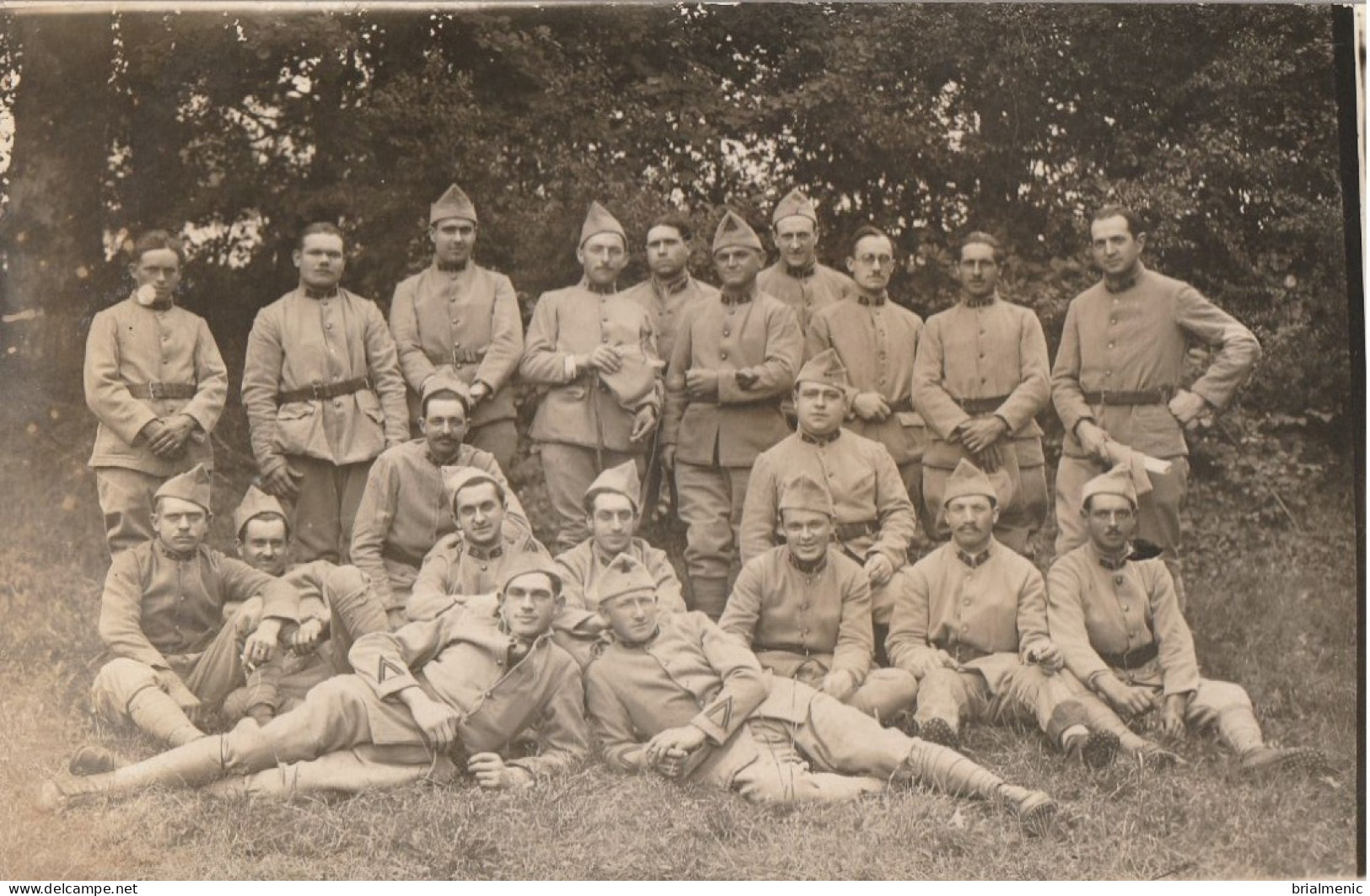 Carte Photo Réservistes Au Camp De La Courtine 1930 - Régiments