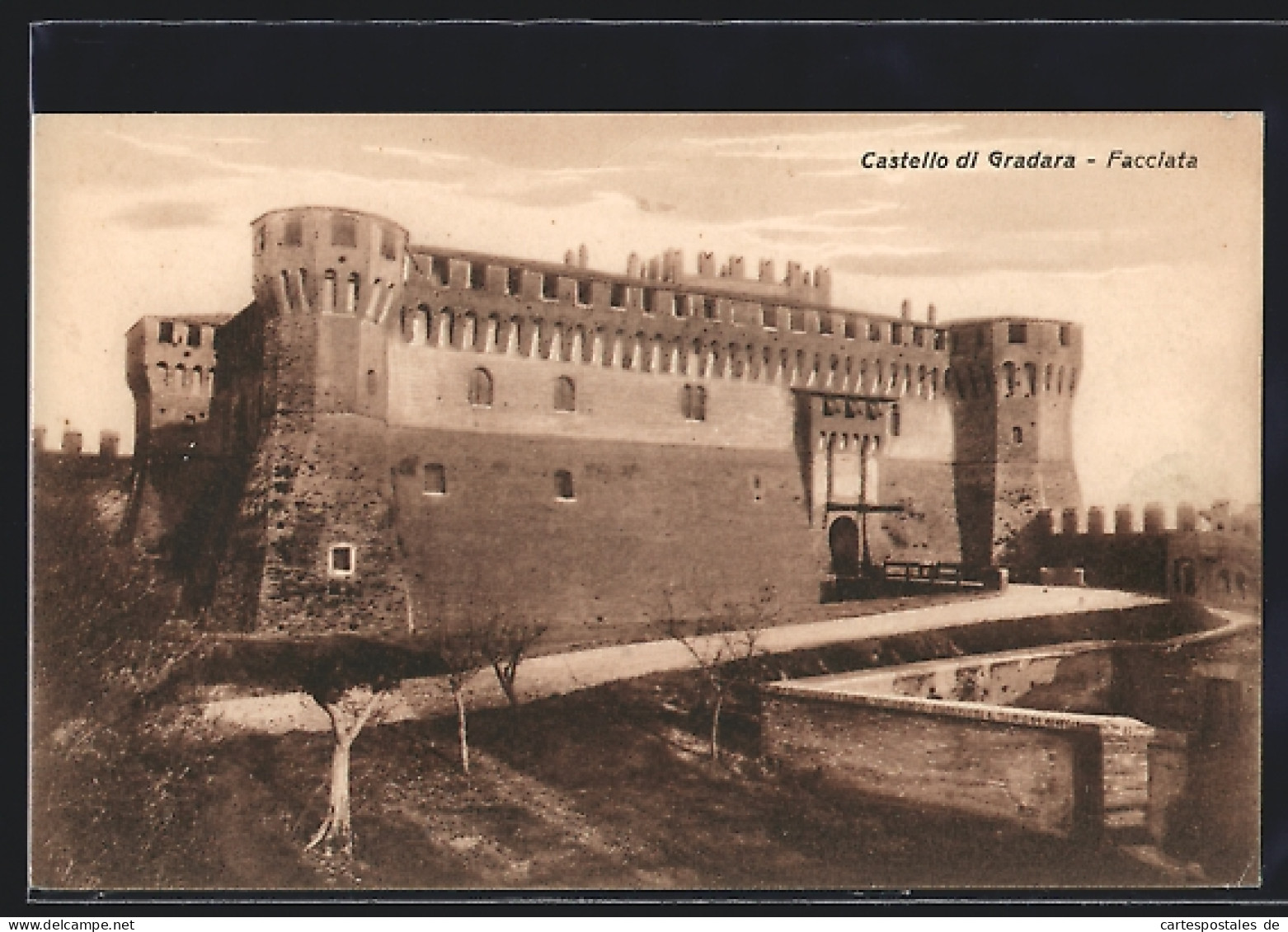 Cartolina Gradara, Castello, Facciata  - Other & Unclassified