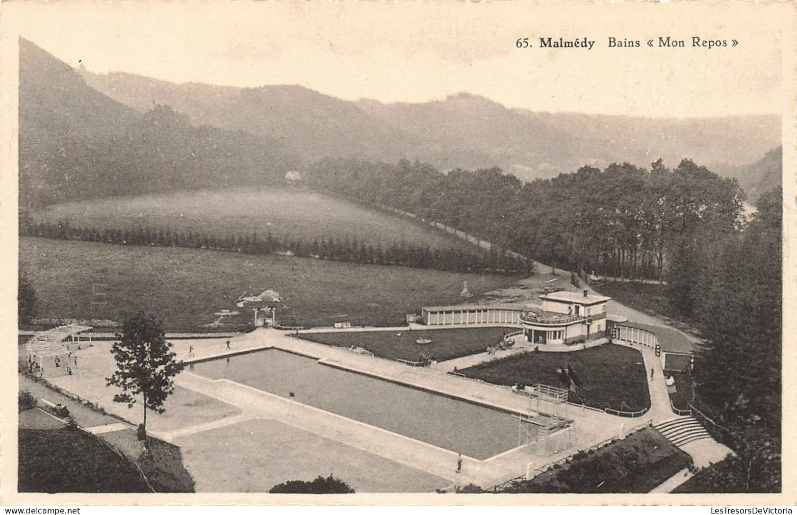 BELGIQUE - Malmédy - Bains "Mon Repos" - Carte Postale Ancienne - Malmedy