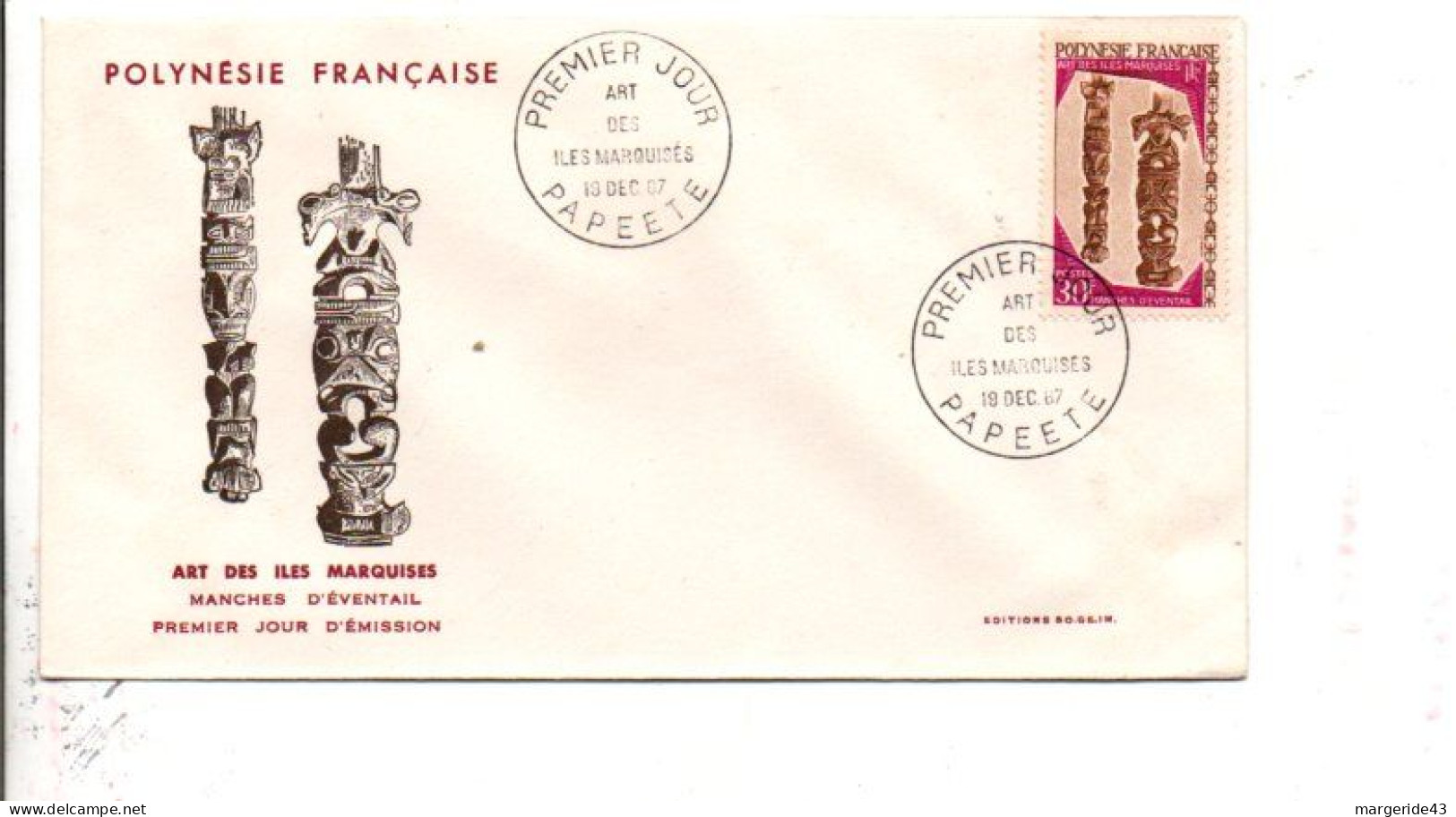 POLYNESIE LOT DE 43 FDC DIFFERENTES DE 1966 à 1979 - Mezclas (max 999 Sellos)