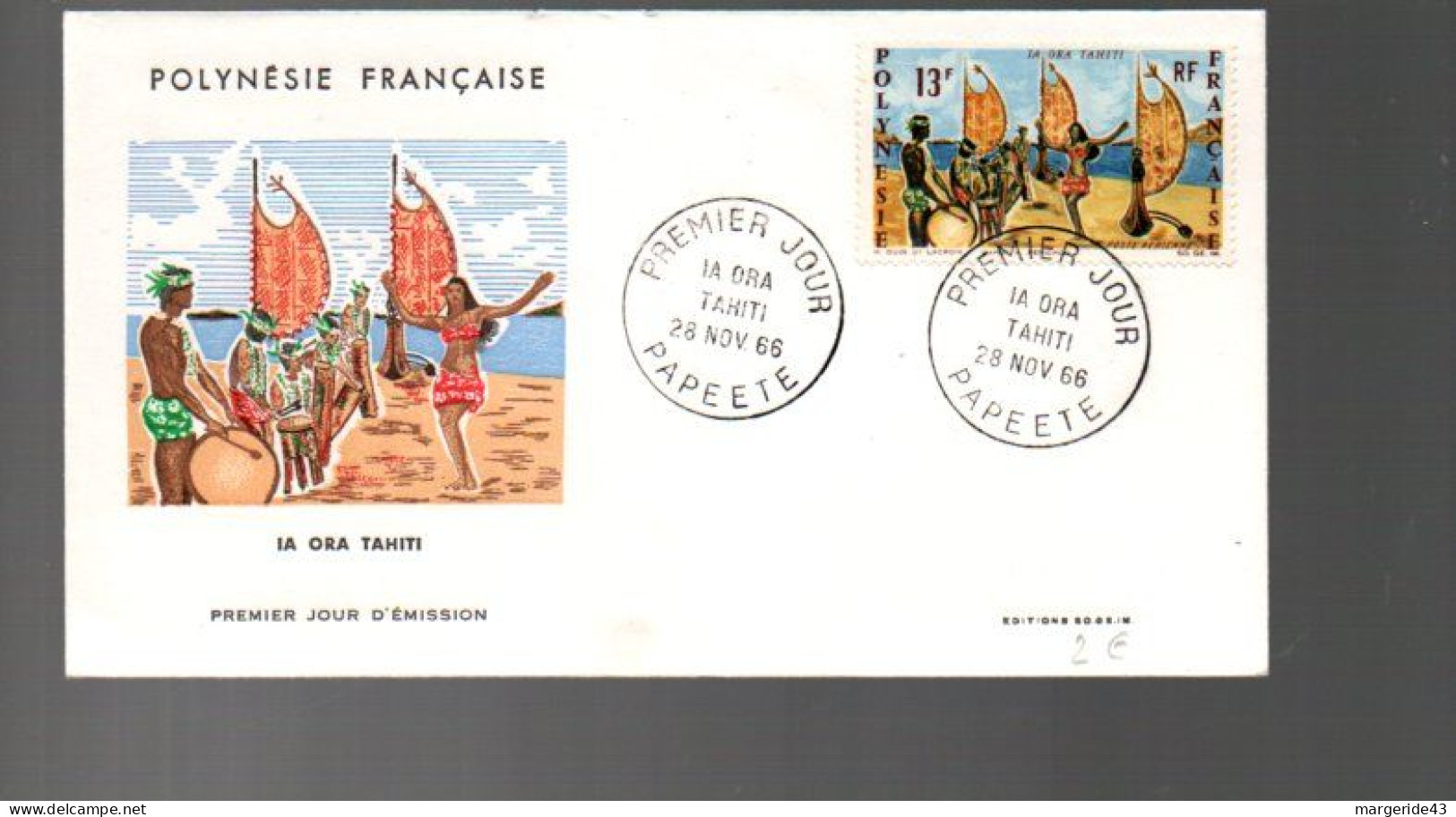 POLYNESIE LOT DE 43 FDC DIFFERENTES DE 1966 à 1979 - Vrac (max 999 Timbres)