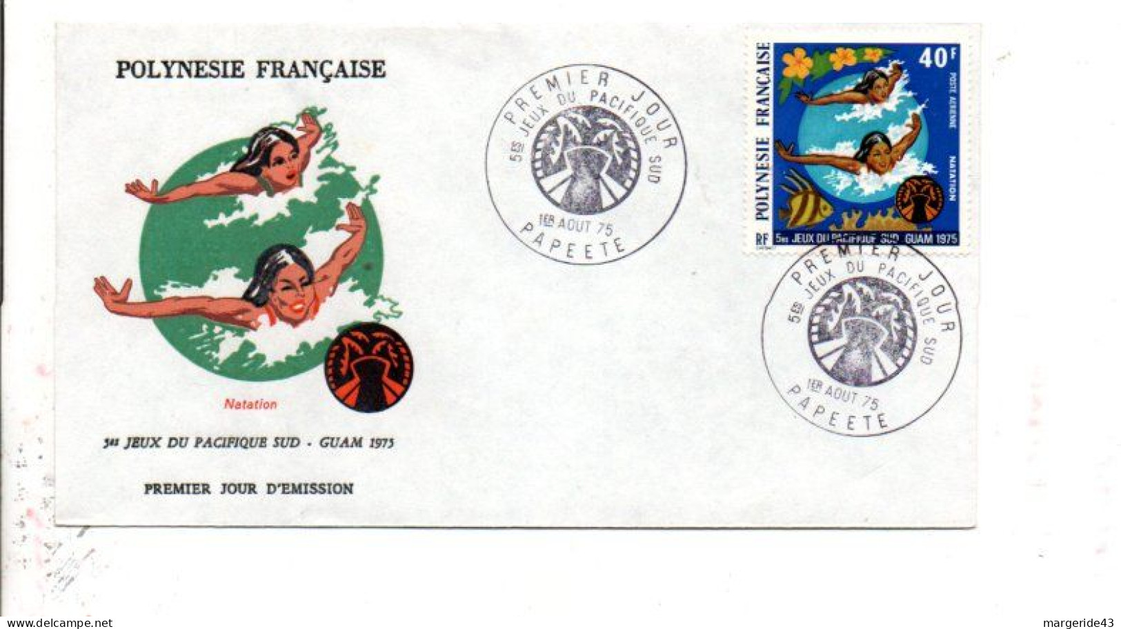 POLYNESIE LOT DE 43 FDC DIFFERENTES DE 1966 à 1979