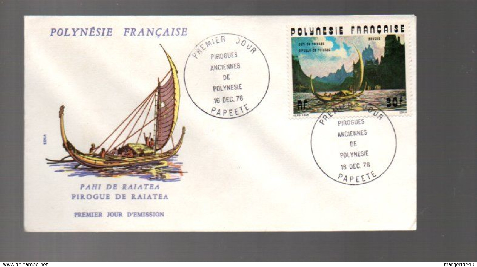 POLYNESIE LOT DE 43 FDC DIFFERENTES DE 1966 à 1979