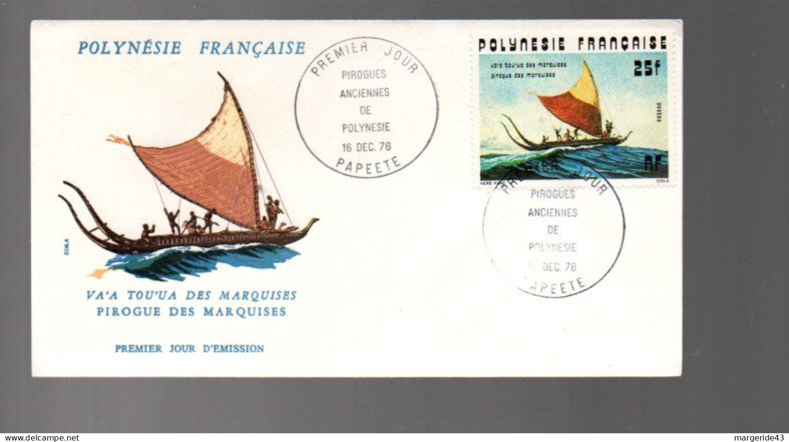 POLYNESIE LOT DE 43 FDC DIFFERENTES DE 1966 à 1979