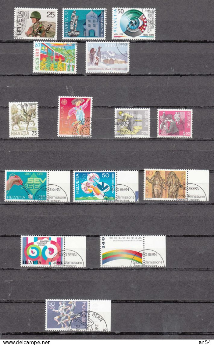 1989    LOT    OBLITERES       CATALOGUE SBK - Used Stamps