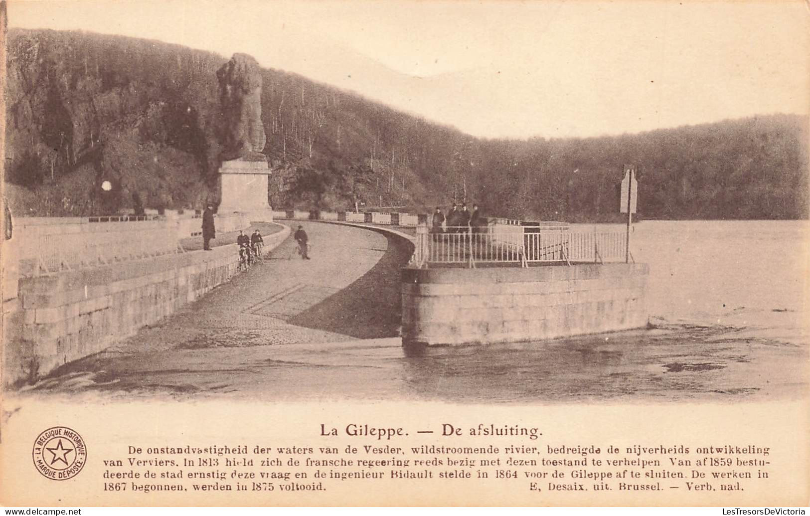 BELGIQUE - La Gileppe - De Afsluiting - Carte Postale Ancienne - Gileppe (Dam)