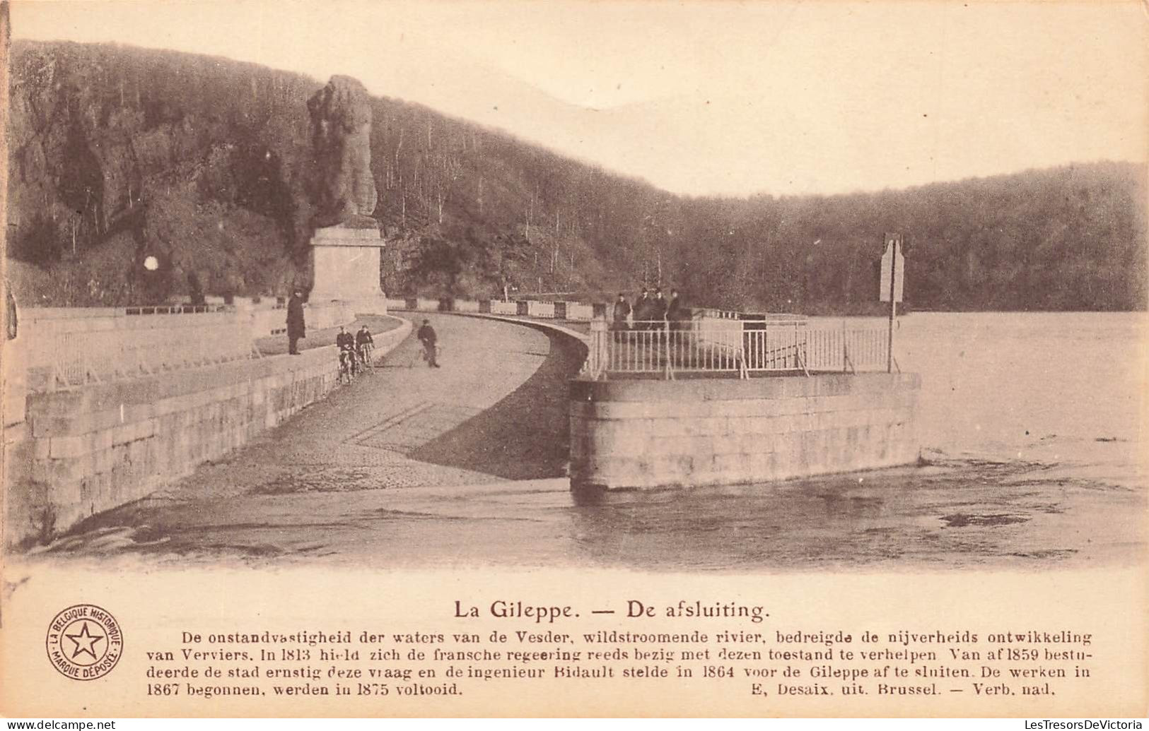 BELGIQUE - La Gileppe - De Afsluiting - Carte Postale Ancienne - Gileppe (Barrage)
