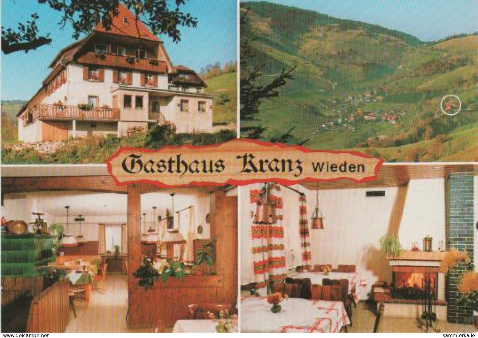 509 - Gasthaus Kranz, Wieden (Rückseite Bedruckt) - Ca. 1980 - Lörrach