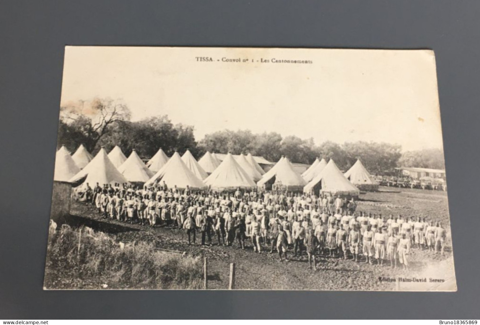 CARTE POSTALE ANCIENNE  TISSA MAROC CONVOI N°1 - LE CANTONNEMENT - Barracks