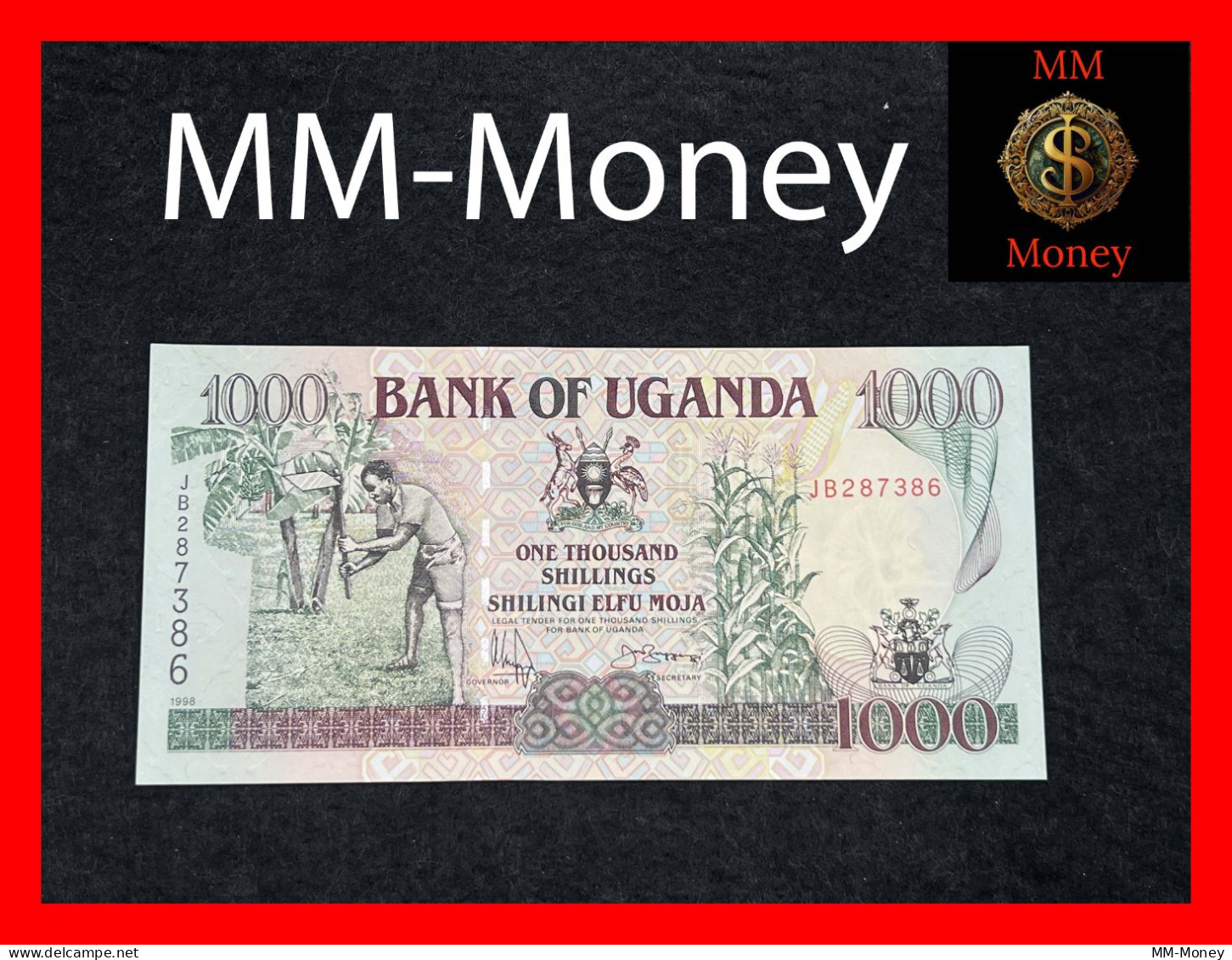 UGANDA  1.000   1000  Shillings  1998  P. 36 D     UNC - Oeganda