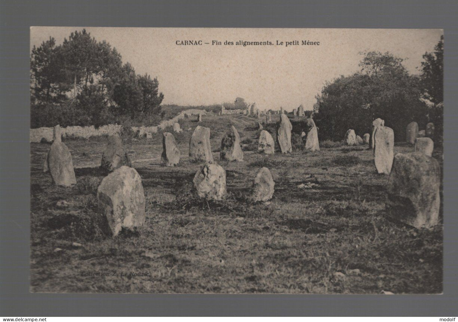 CPA - 56 - Carnac - Fin Des Alignements - Le Petit Ménec - Non Circulée - Carnac