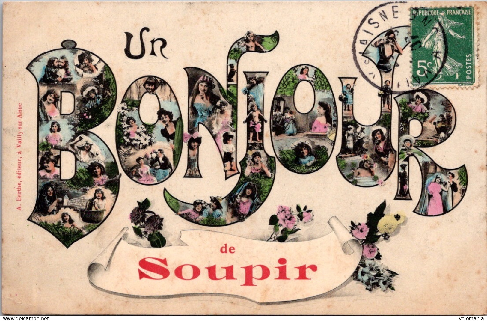 S16369 Cpa 02 Un Bonjour De Soupir - Other & Unclassified