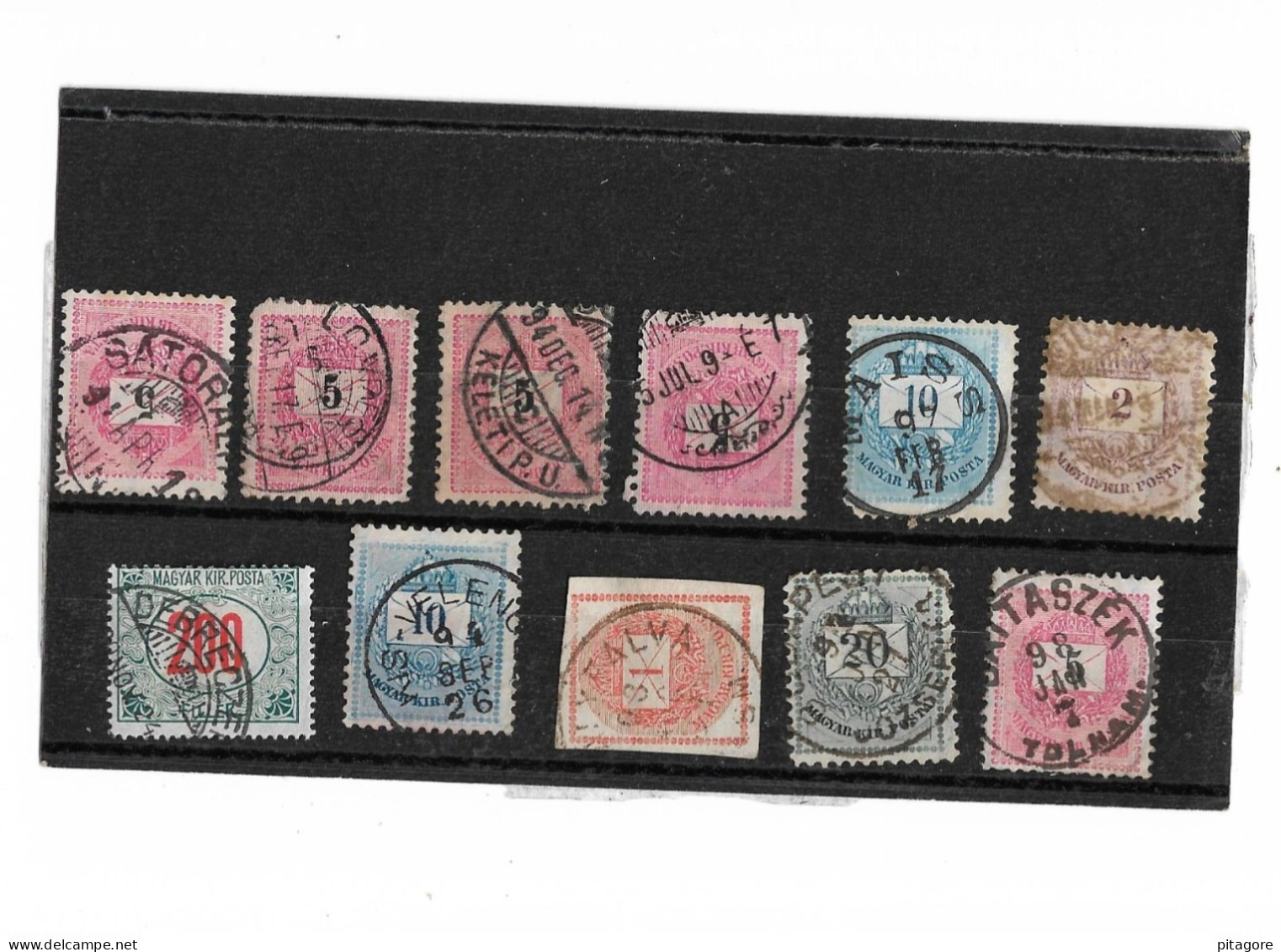 Lot 11 Timbres  De Hongrie,  Belles Oblitérations 12 - 11 1/2 ,année :1874-98 - Used Stamps