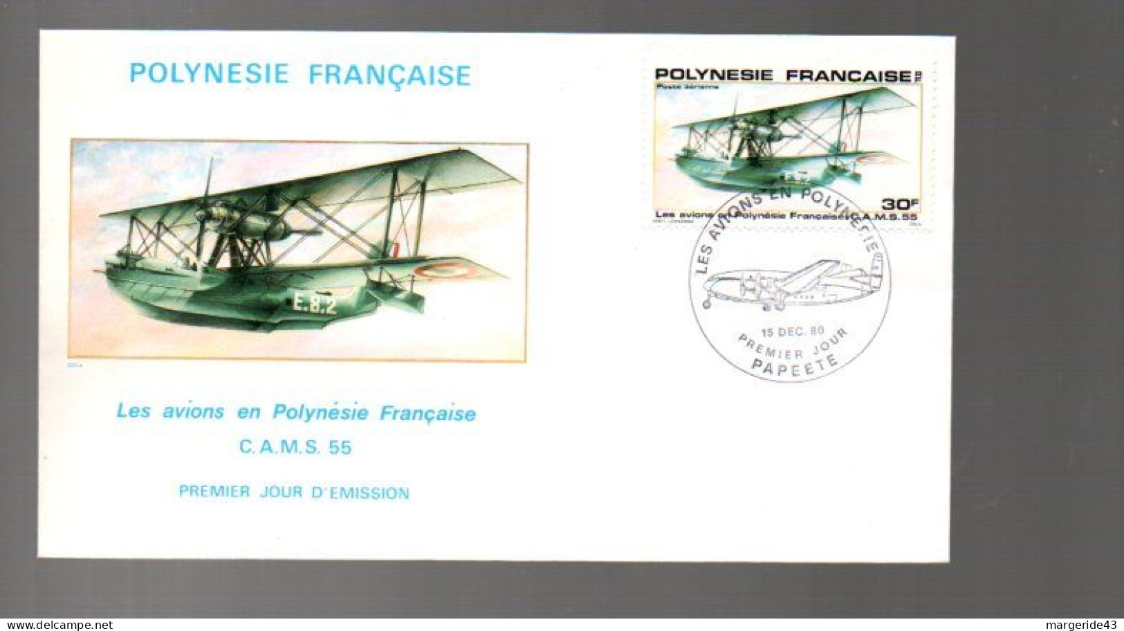 POLYNESIE LOT DE 77  FDC DIFFERENTES DE 1980 à 1989