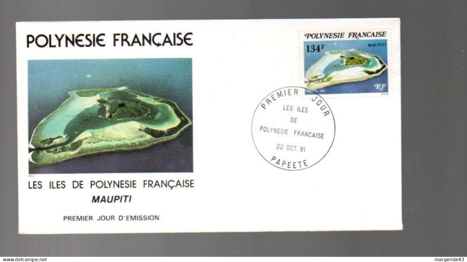 POLYNESIE LOT DE 77  FDC DIFFERENTES DE 1980 à 1989