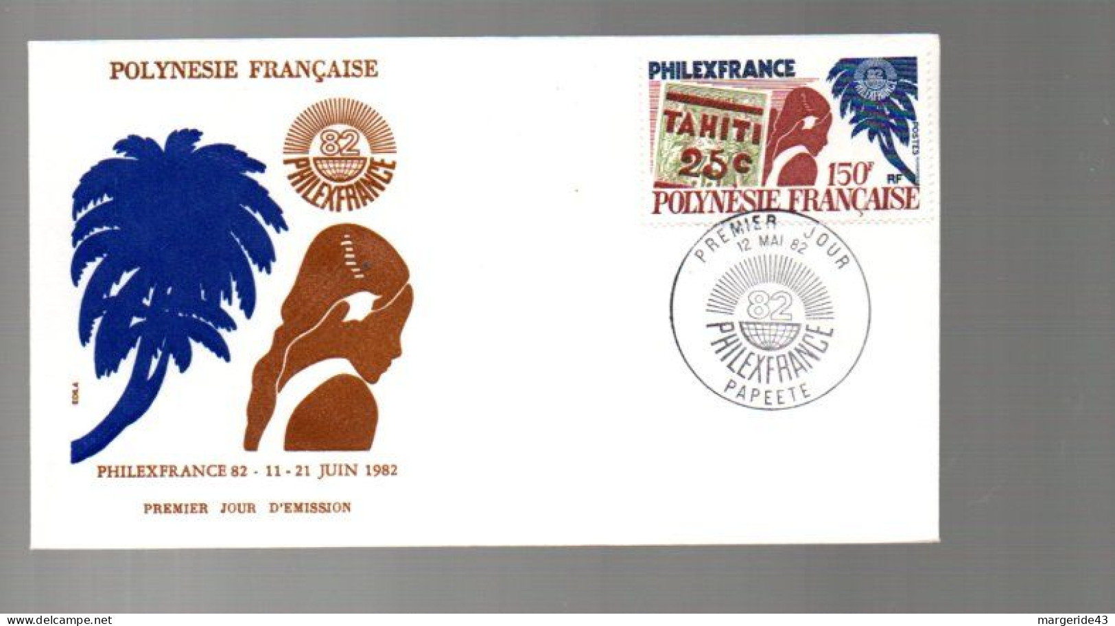 POLYNESIE LOT DE 77  FDC DIFFERENTES DE 1980 à 1989