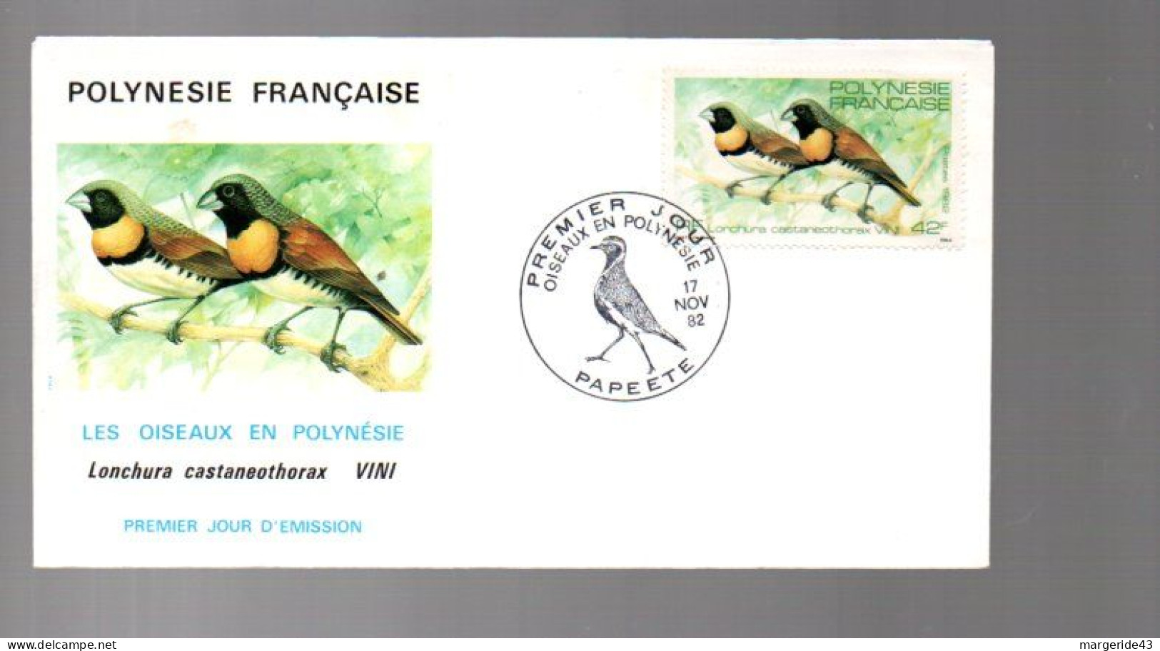 POLYNESIE LOT DE 77  FDC DIFFERENTES DE 1980 à 1989