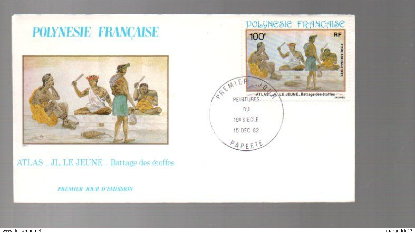 POLYNESIE LOT DE 77  FDC DIFFERENTES DE 1980 à 1989