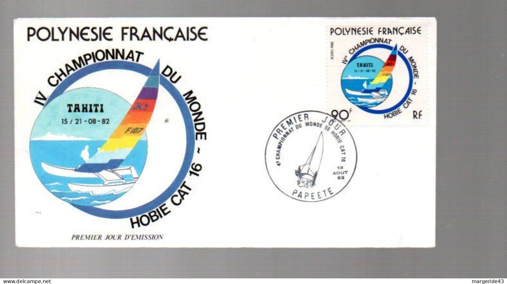 POLYNESIE LOT DE 77  FDC DIFFERENTES DE 1980 à 1989