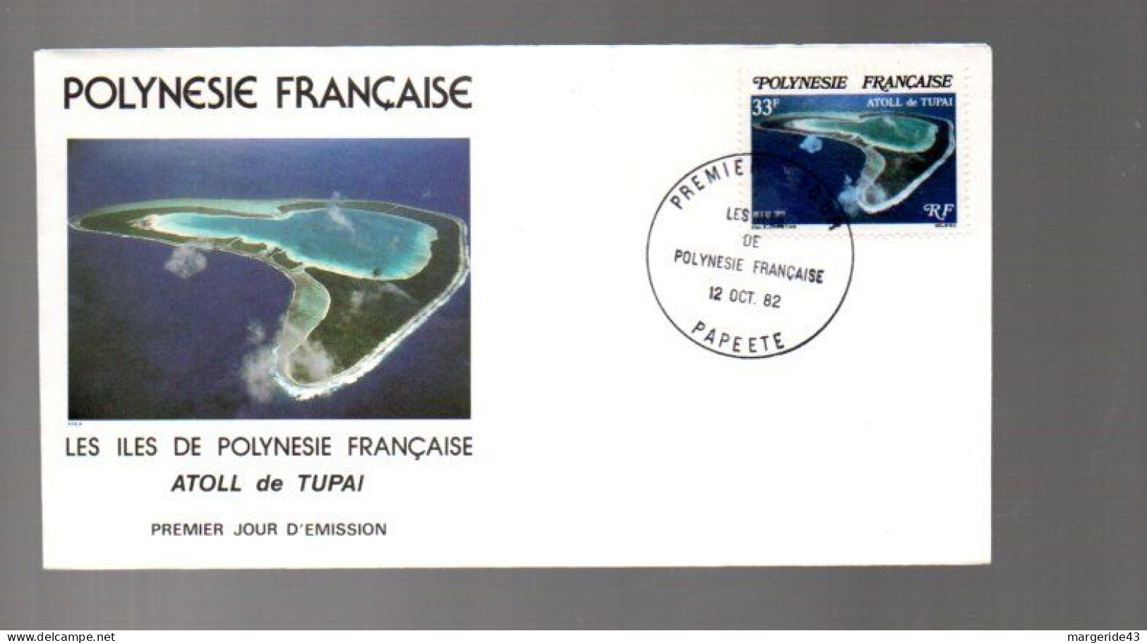 POLYNESIE LOT DE 77  FDC DIFFERENTES DE 1980 à 1989