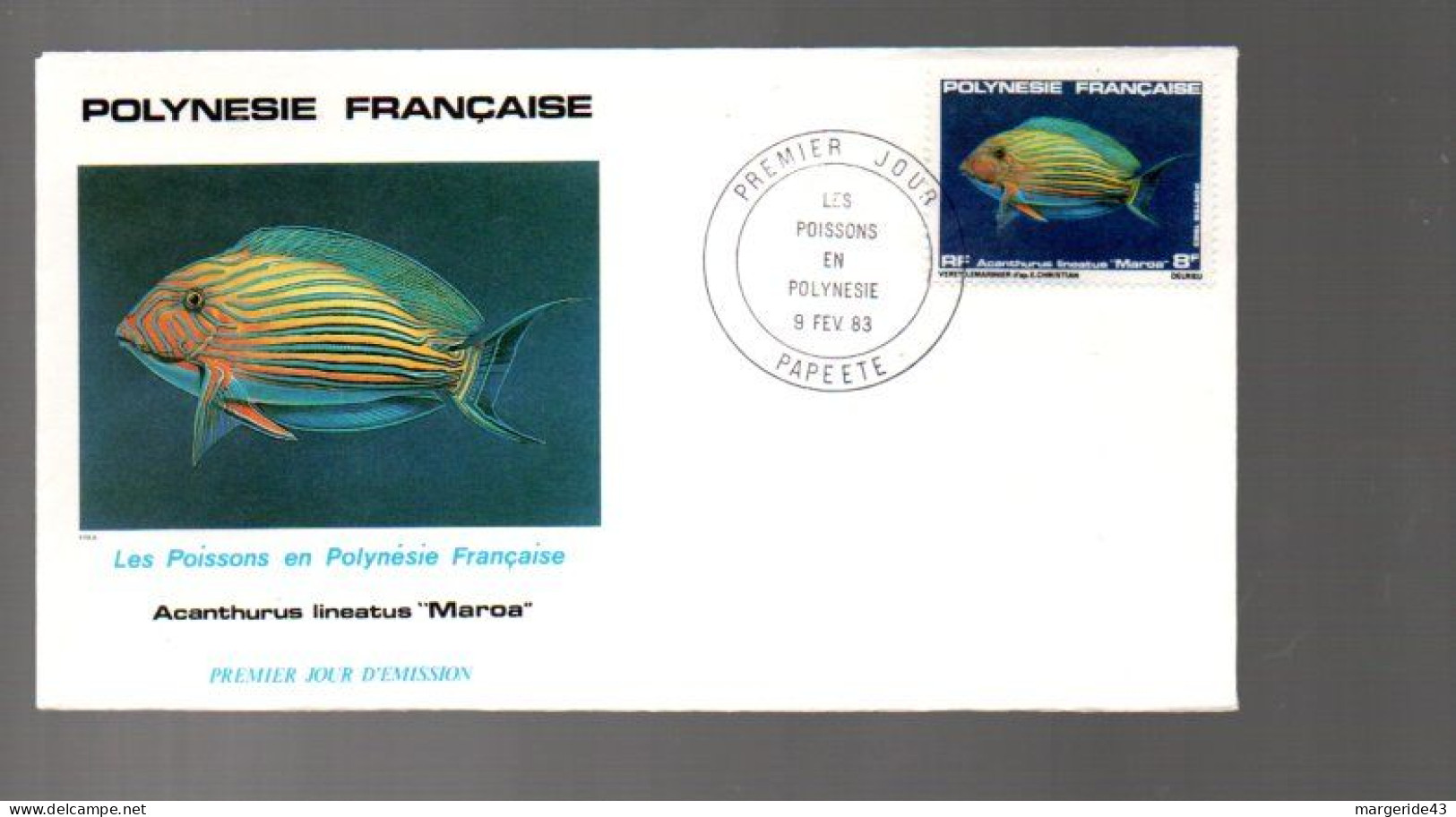 POLYNESIE LOT DE 77  FDC DIFFERENTES DE 1980 à 1989