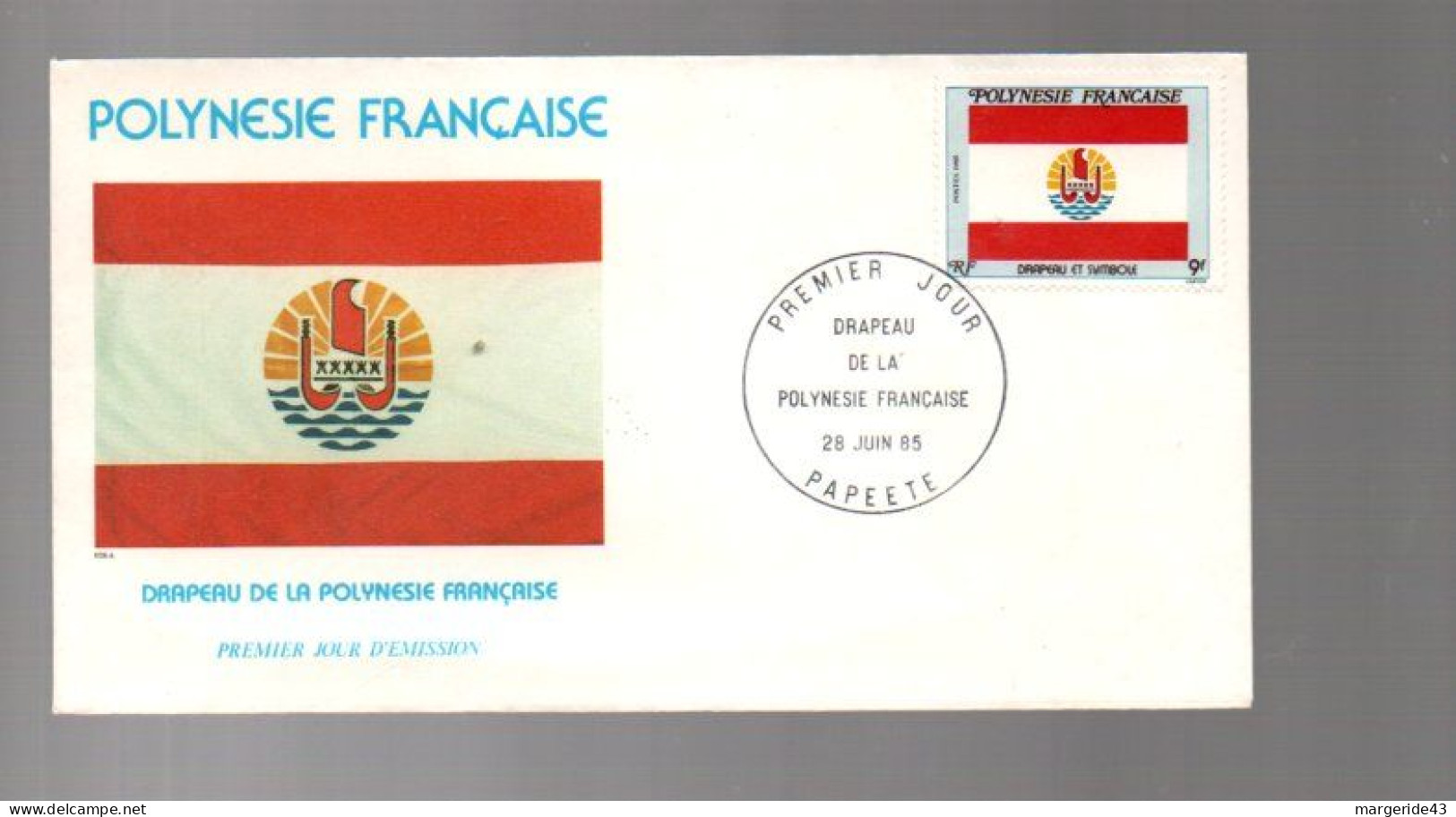 POLYNESIE LOT DE 77  FDC DIFFERENTES DE 1980 à 1989