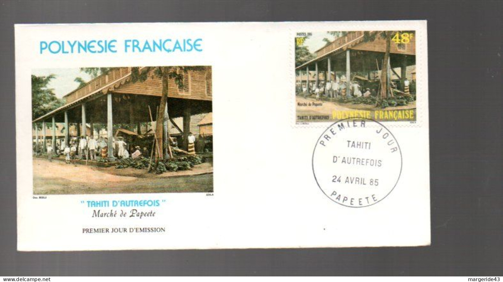 POLYNESIE LOT DE 77  FDC DIFFERENTES DE 1980 à 1989