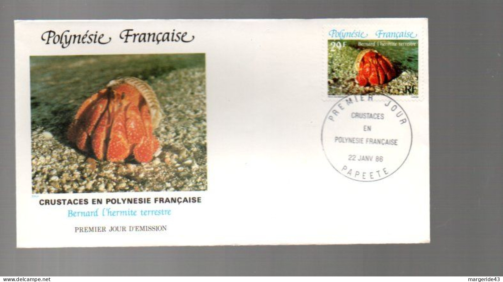 POLYNESIE LOT DE 77  FDC DIFFERENTES DE 1980 à 1989