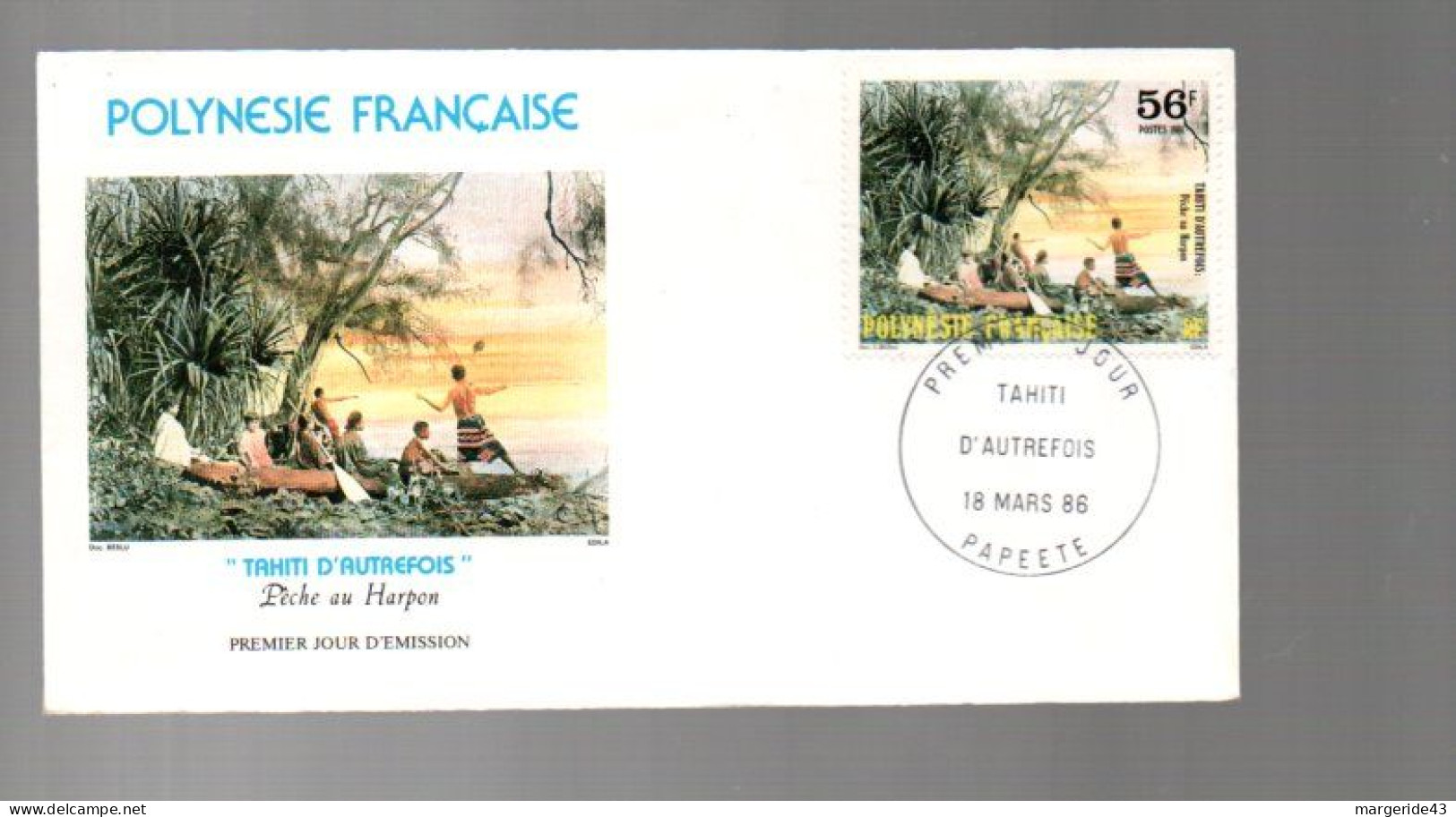 POLYNESIE LOT DE 77  FDC DIFFERENTES DE 1980 à 1989