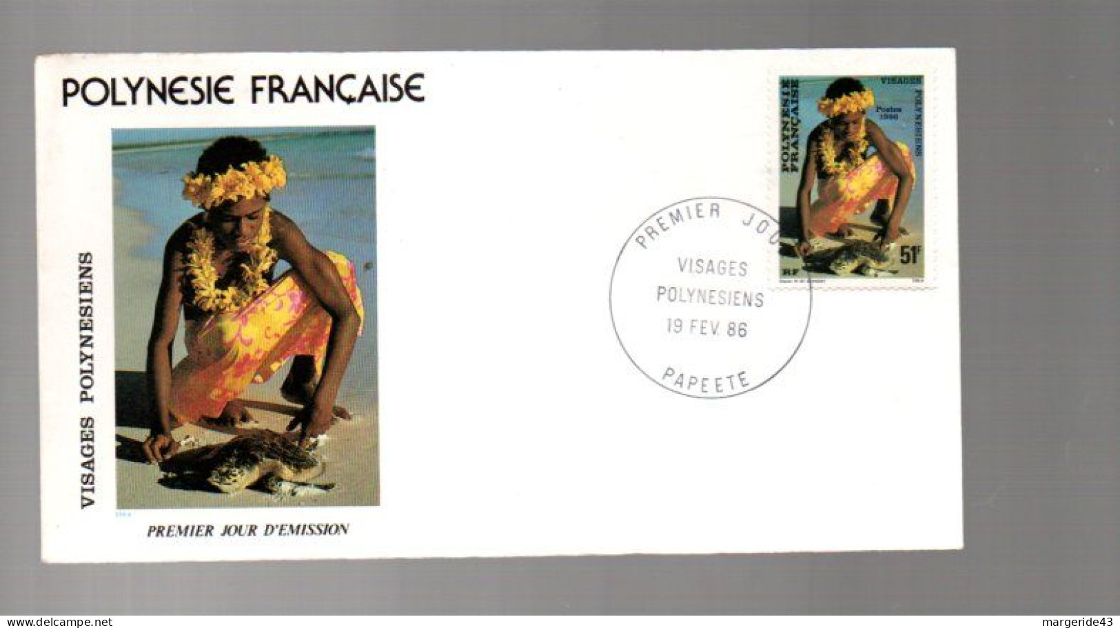 POLYNESIE LOT DE 77  FDC DIFFERENTES DE 1980 à 1989