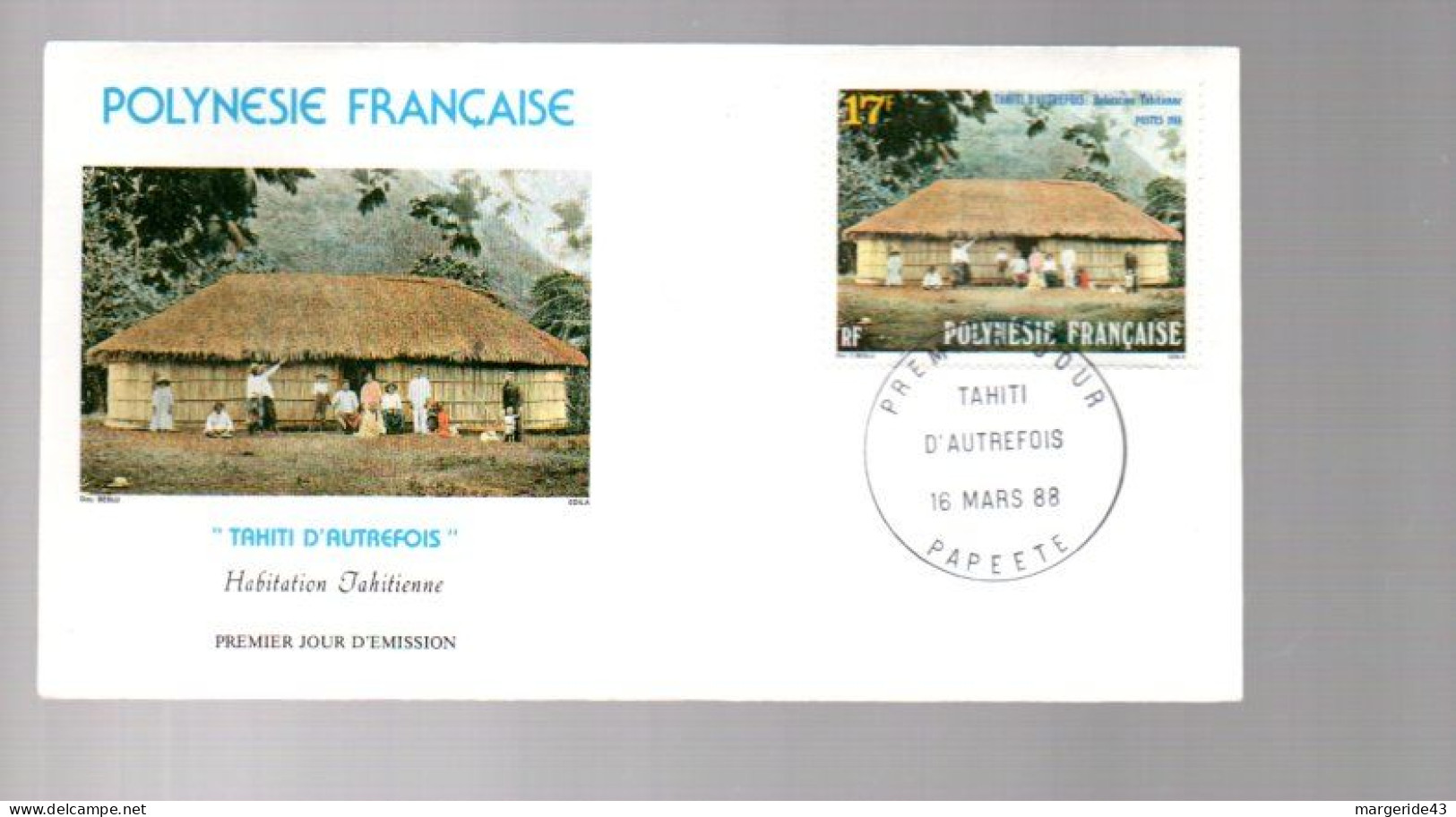 POLYNESIE LOT DE 77  FDC DIFFERENTES DE 1980 à 1989