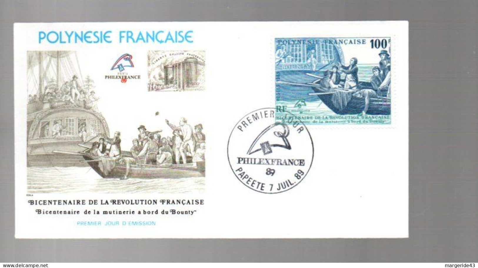 POLYNESIE LOT DE 77  FDC DIFFERENTES DE 1980 à 1989