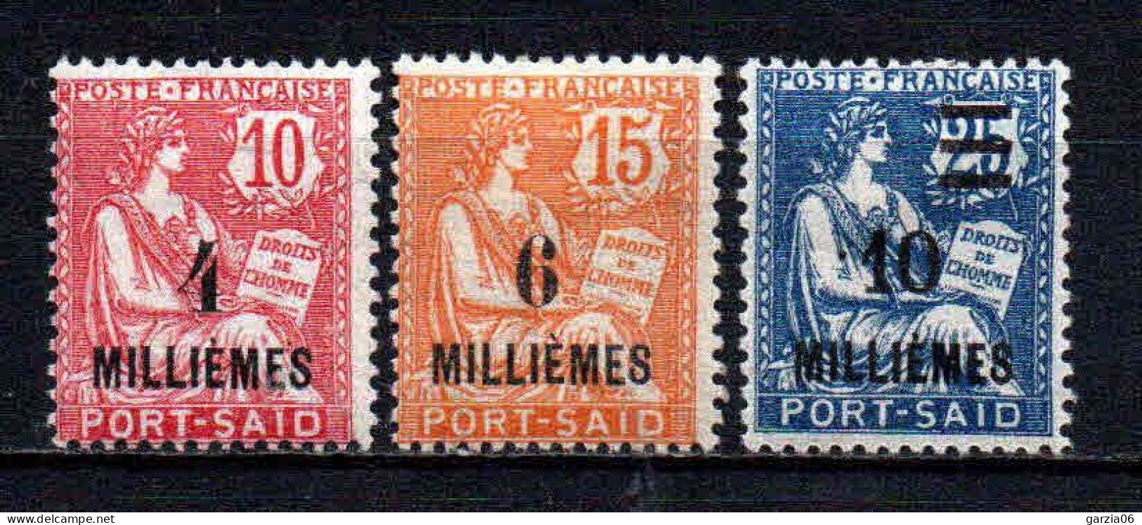 Port Saïd - 1921  -  Tb Antérieurs Surch   - N° 50/51/53 - Neufs * - MLH - Unused Stamps