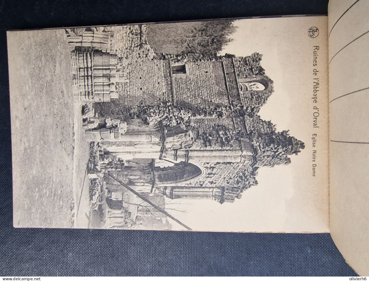 CARNET 10 CP BELGIQUE - BELGÏE (V2402) RUINES DE L'ABBAYE D'ORVAL (13 vues) NELS - L DUPARQUE