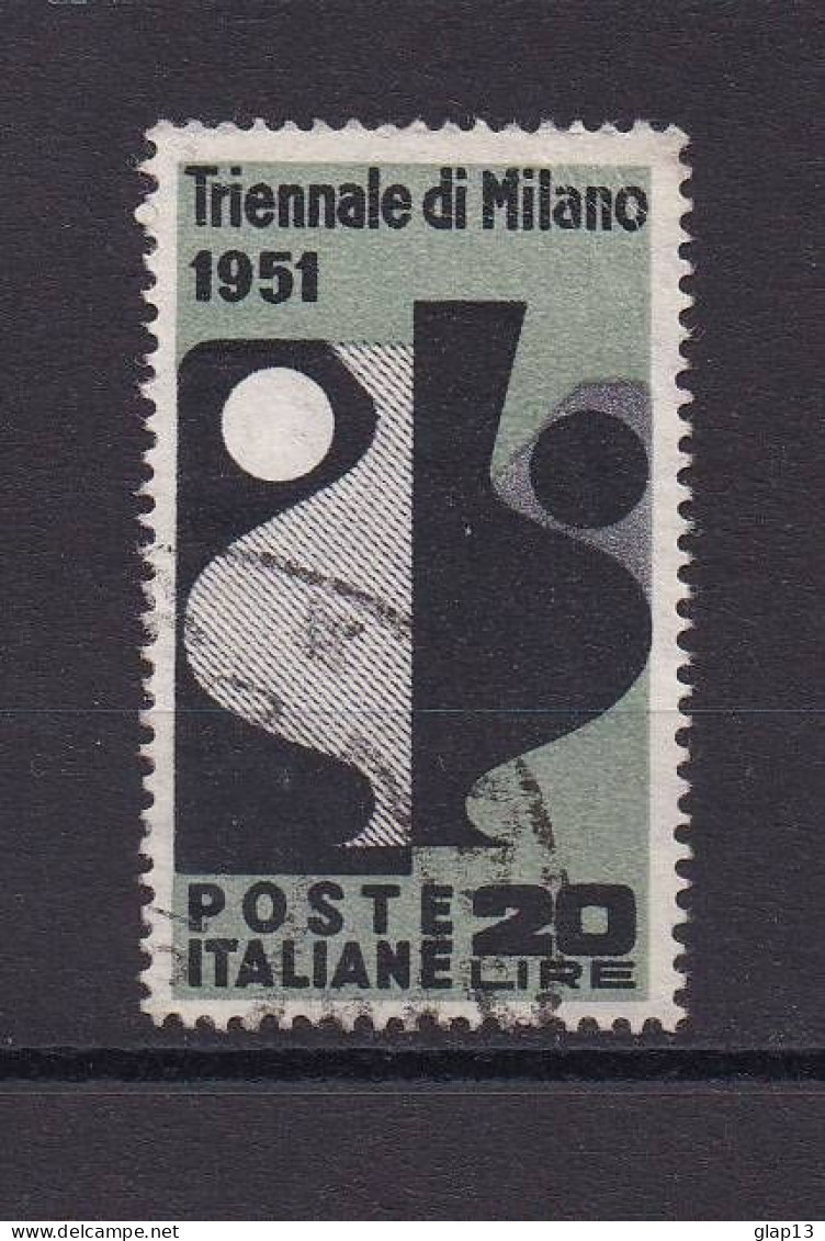ITALIE 1951 TIMBRE N°605 OBLITERE TRIENNALE DE MILAN - 1946-60: Usati