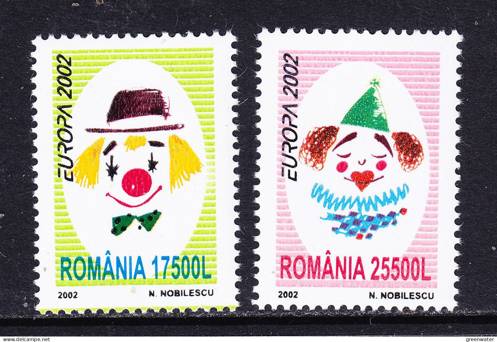 Europa Cept 2002 Romania 2v  ** Mnh (59543) Rock Bottom - 2002