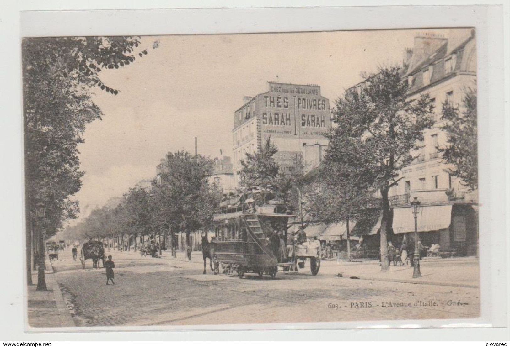 PARIS  "L'Avenue D'Italie" - Arrondissement: 13