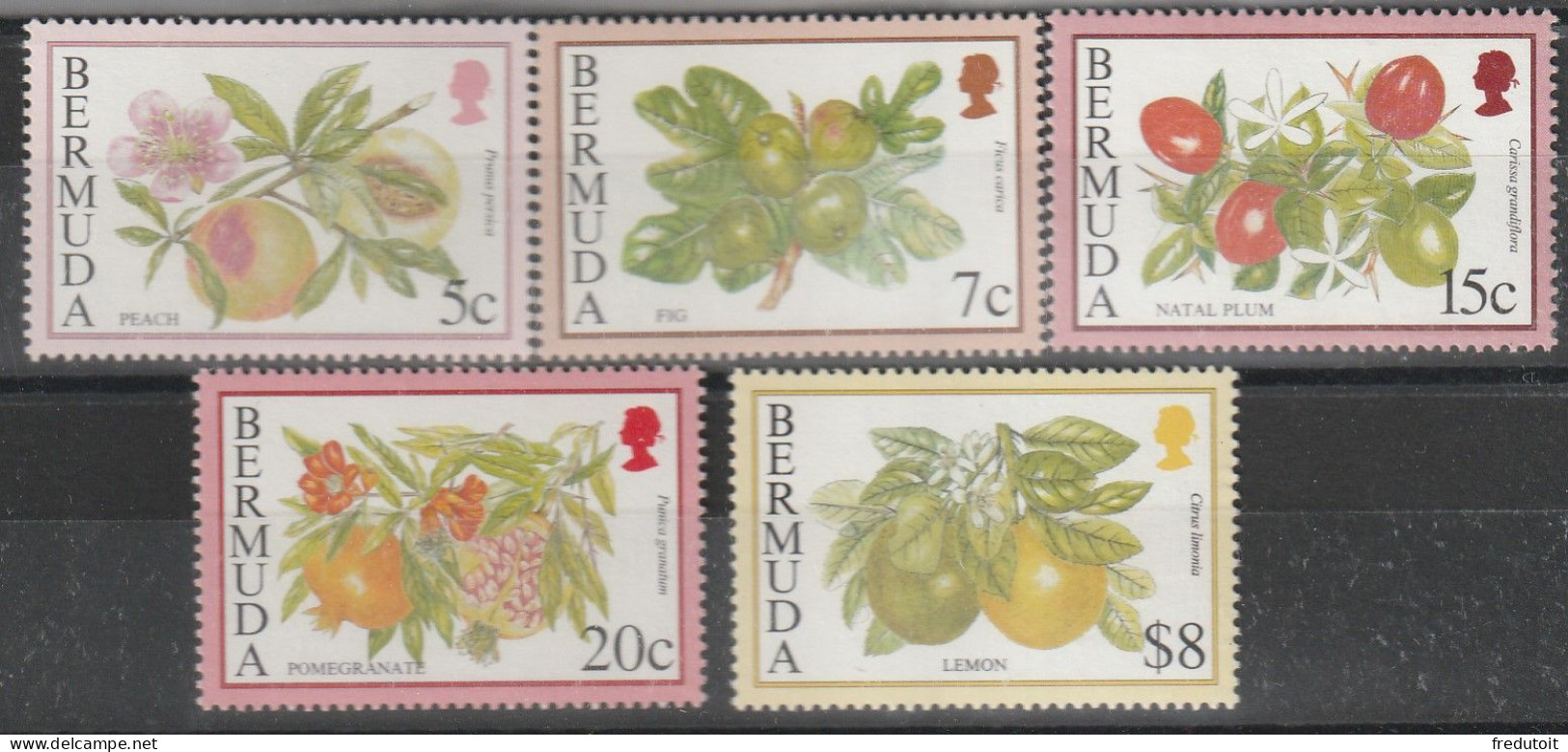 BERMUDES - N°661/5 ** (1994) Fruits - Bermudes