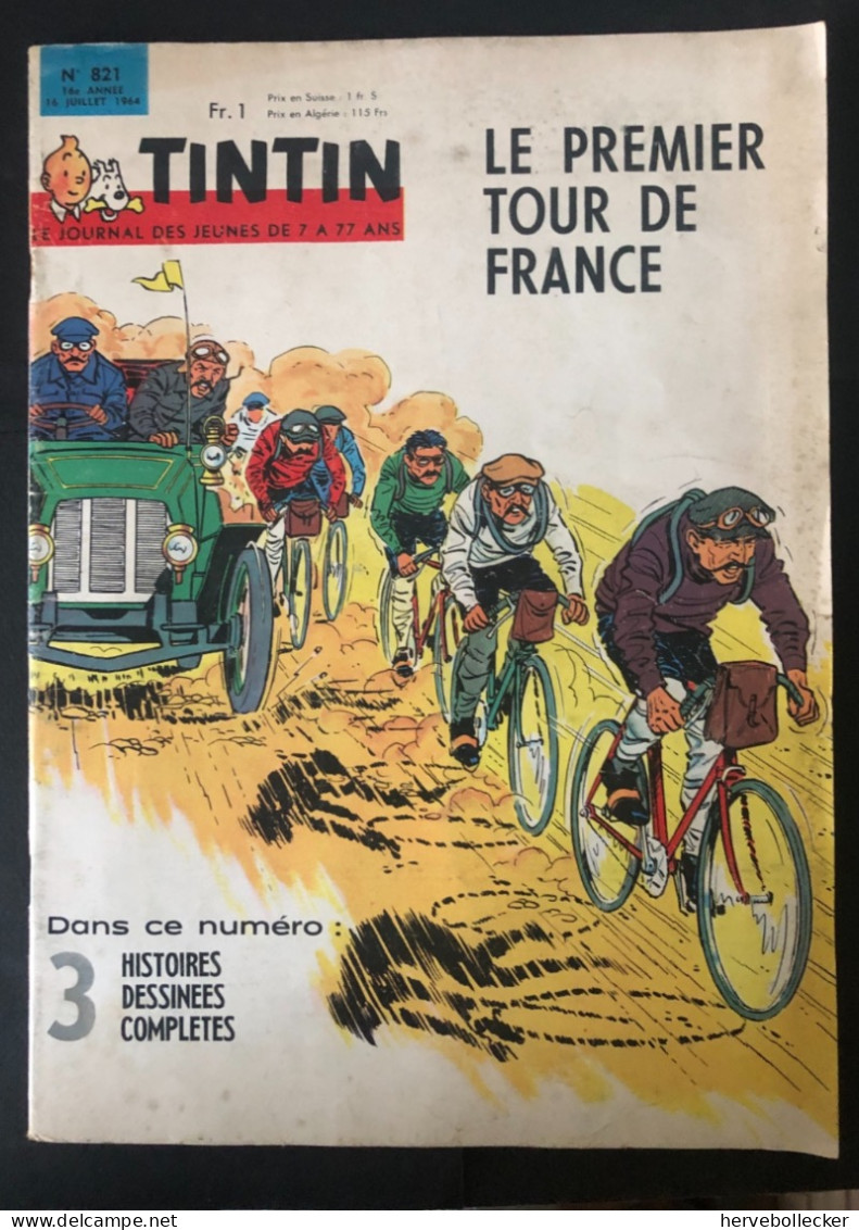 TINTIN Le Journal Des Jeunes N° 821 - 1964 - Tintin