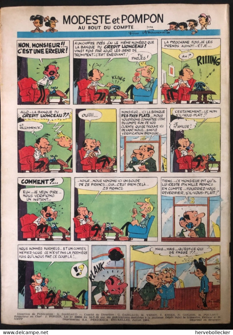 TINTIN Le Journal Des Jeunes N° 821 - 1964 - Tintin