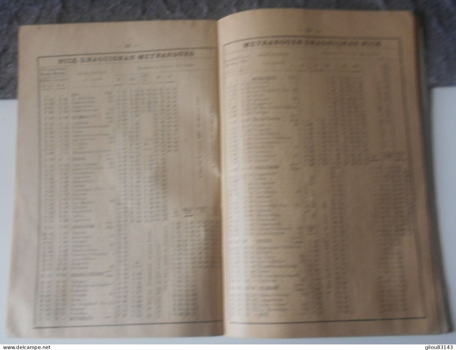 Indicateur de la Republique du Var, chemins de fer, renseignements, horaires, publicités, 1912, (80 pages).
